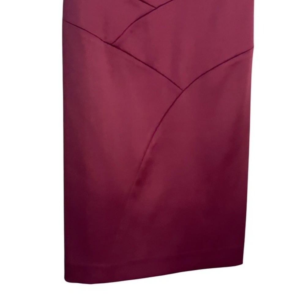 Jones Wear Dress Burgundy Sleeveless Jeweled Neckline Sheath Career Women's - Picture 3 of 5